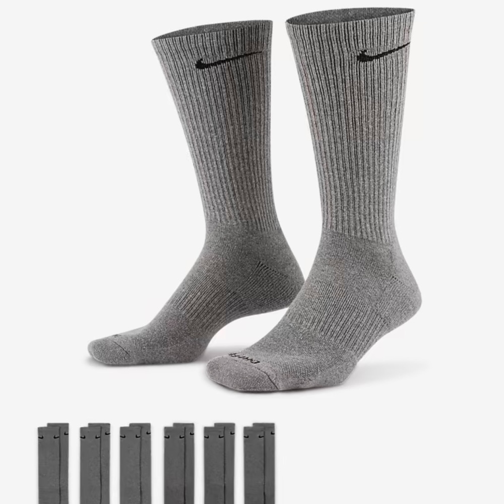 Nike Training Crew Socks (6 Pairs)
Nike Everyday Cushioned